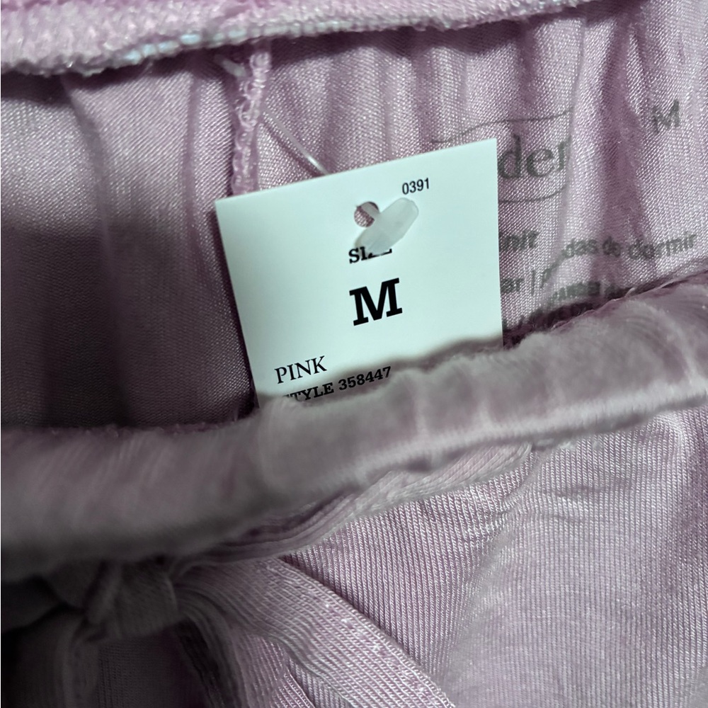 Auden Cloud Knit Pajama Set Pink Medium Button Down Soft Lounge